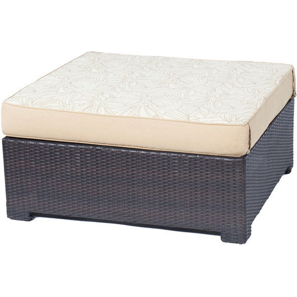 Red Barrel Studio® Elberon Metro Mini Outdoor Ottoman with Cushion ...